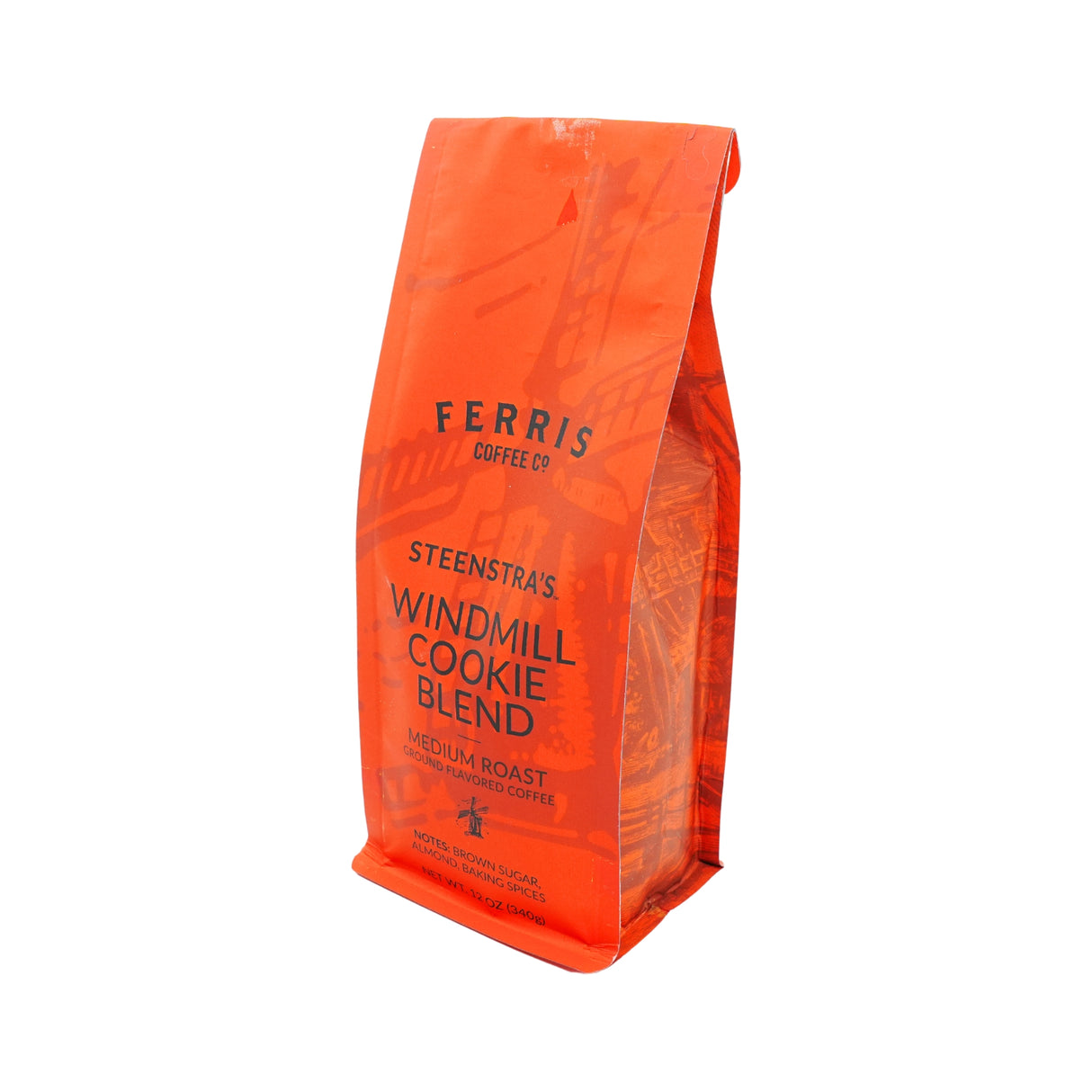 Steenstra's Windmill Cookie Coffee Blend Ground 12oz bag by Ferris Coffee