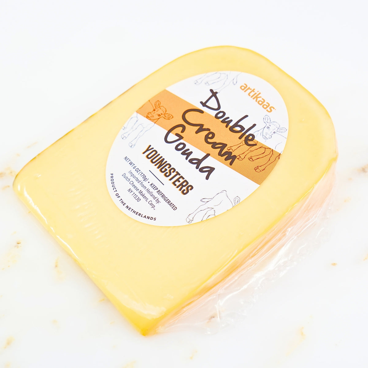 Artikaas Double Cream Gouda (Roomkaas) Cheese 6 oz wedge