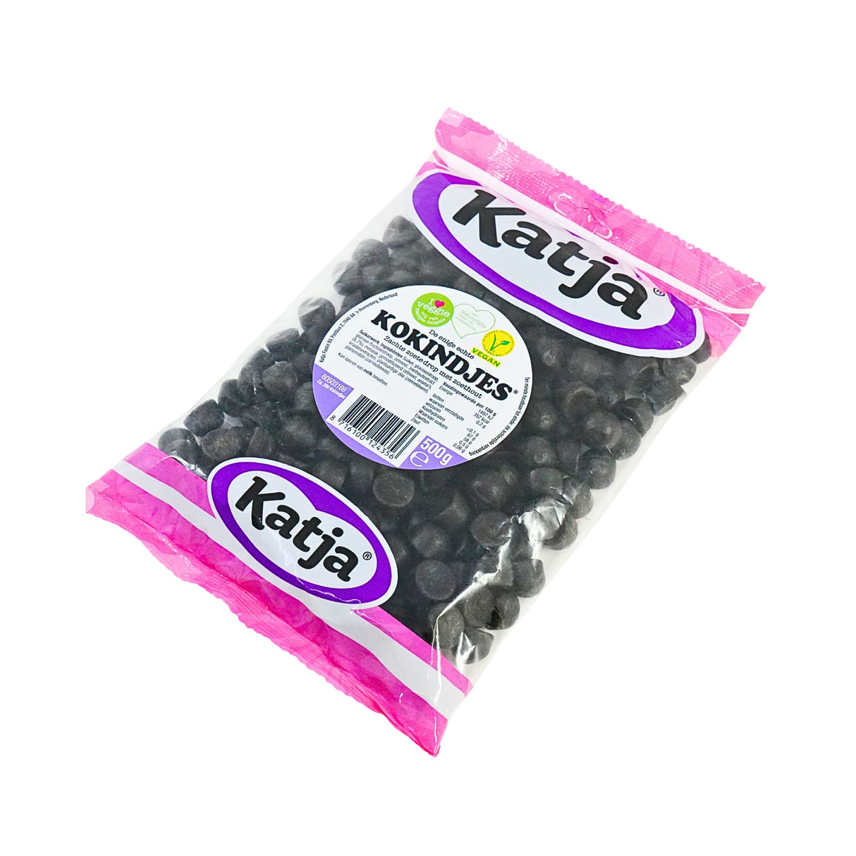 Katja Kokindjes Soft Licorice Drops 500 Gram Bag  17.6 Ounce
