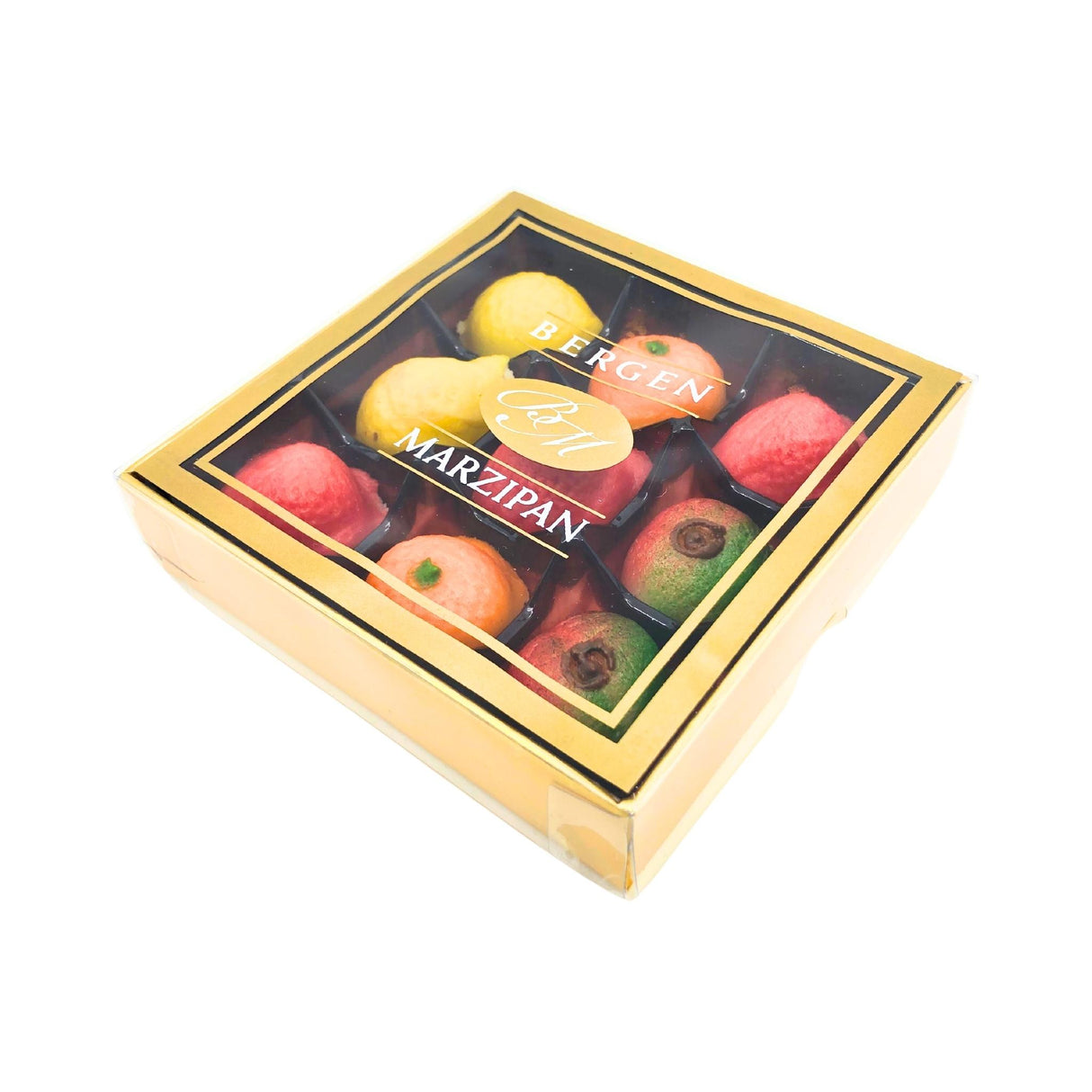 Bergen Marzipan Fruits 9 piece Gift Box 4 oz