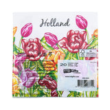 Napkins Colorful Tulips 6.5 x 6.5 inches 20/package
