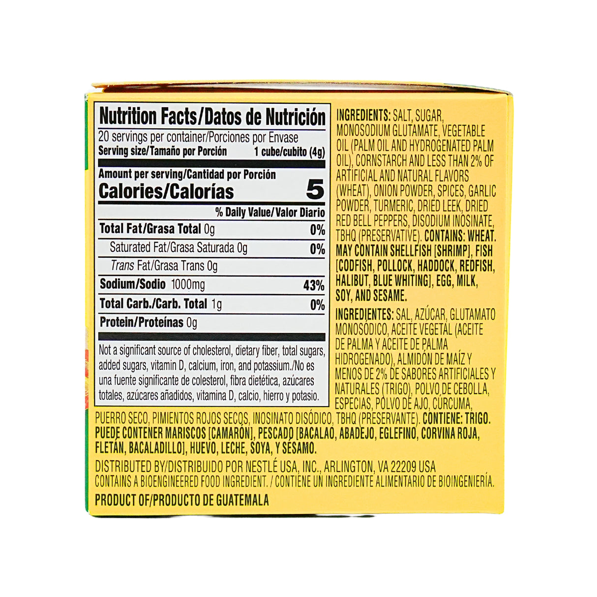 Maggi Vegetable Flavored Bouillon Cubes 20ct Box