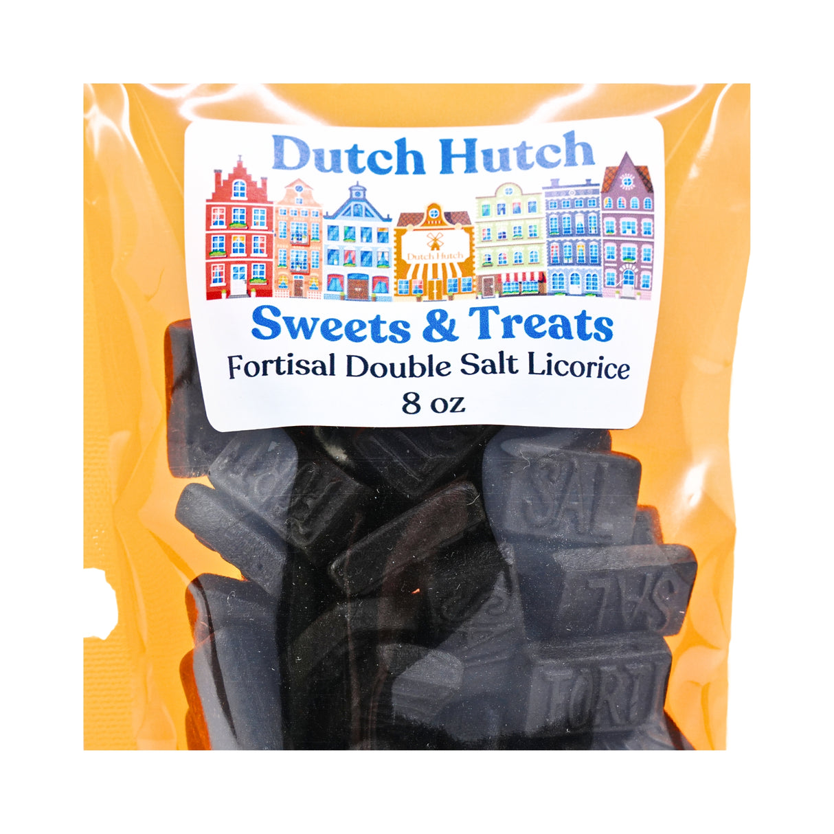 Dutch Hutch Fortisal  DZ Licorice 8 OZ Bag