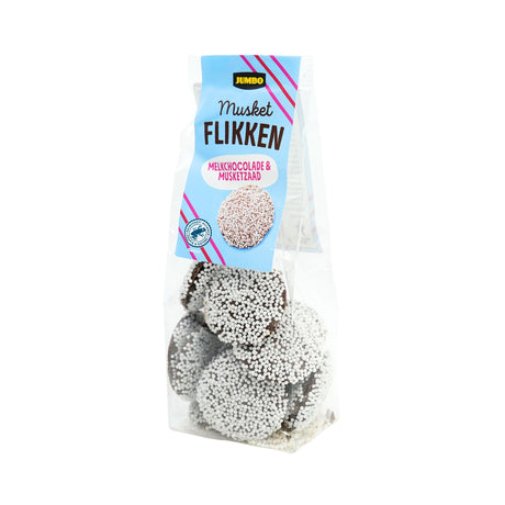 Jumbo Musket Flikken Milk Chocolate Pastilles with Nonpareils 5.29 oz bag