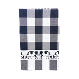Twentse Black with Cows TEA Towel  25x23 inch