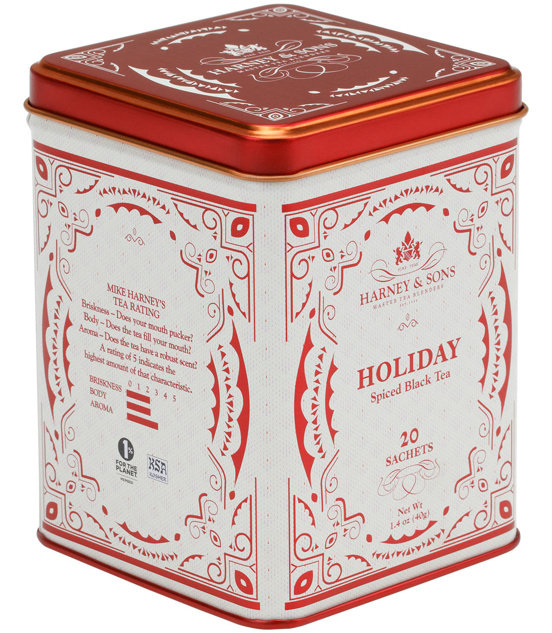Harney & Son Holiday Tea 20 Ct Tea Tin