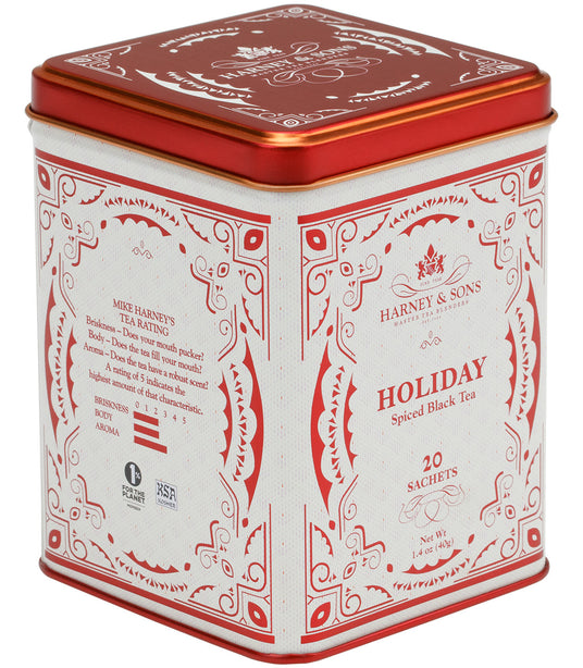Harney & Son Holiday Tea 20 Ct Tea Tin