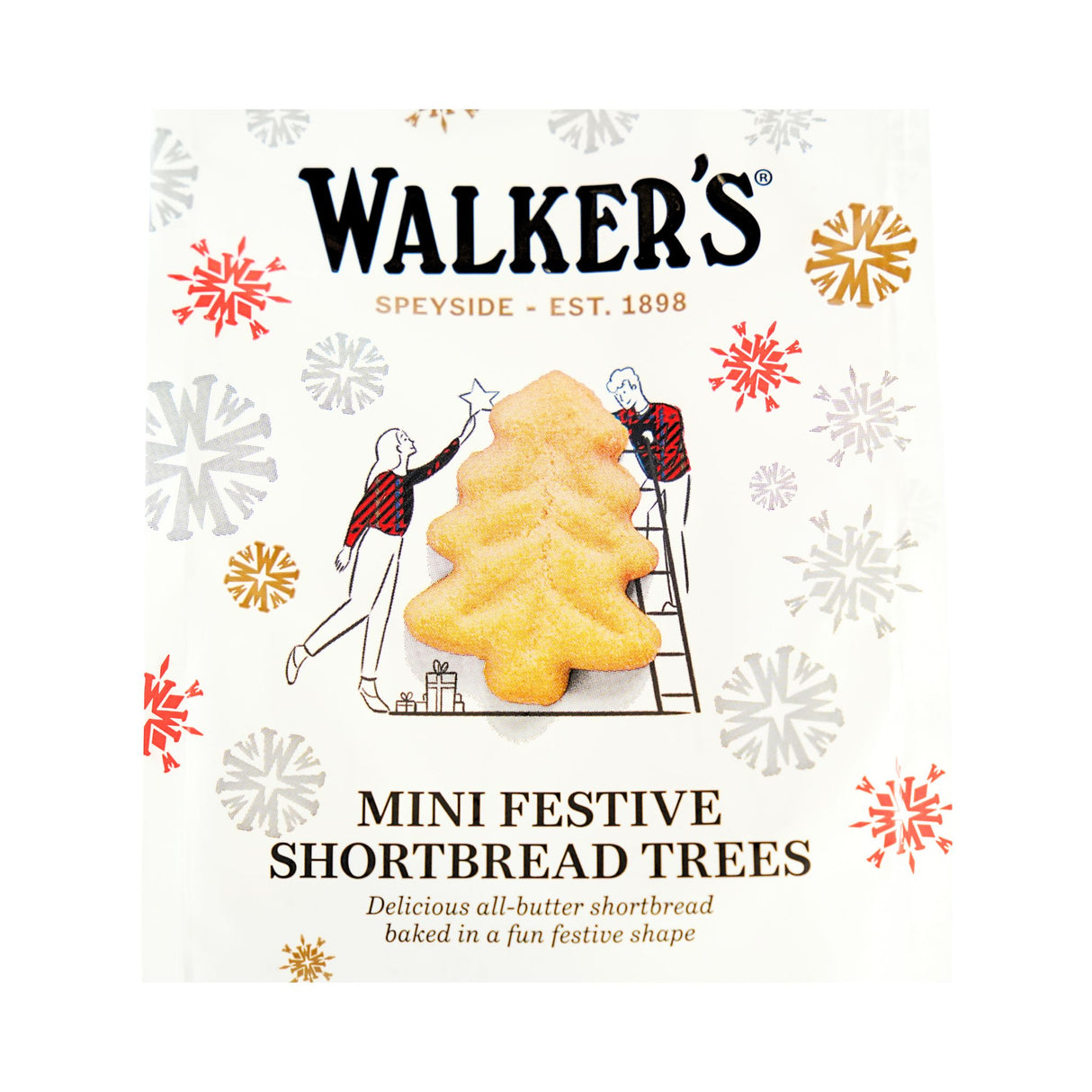 Walkers Mini Festive Shortbread Christmas Trees 4.4 oz bag