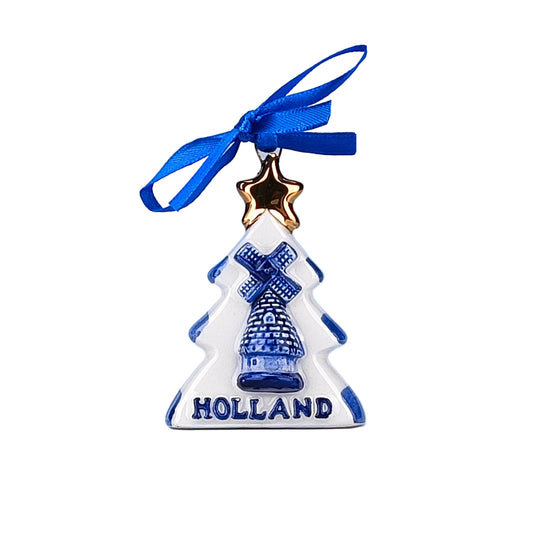Ceramic Holland Tree Christmas Ornament
