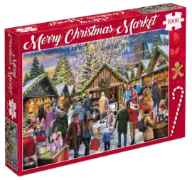 Puzzle Merry Christmas Market 1000 Pieces