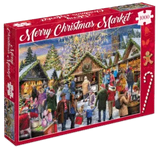 Puzzle Merry Christmas Market 1000 Pieces