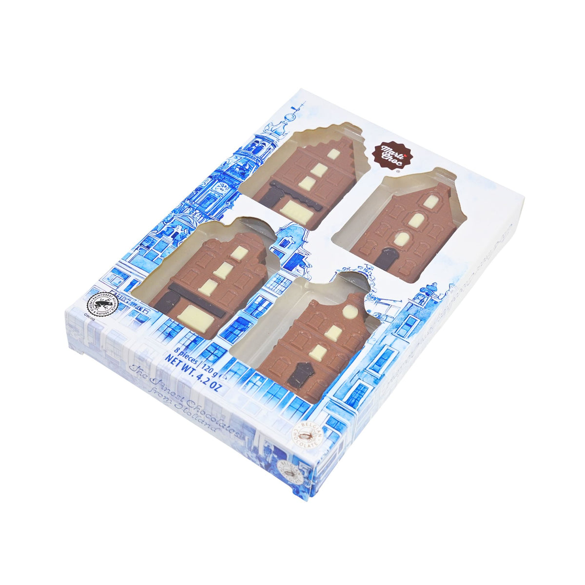 Martinez Milk Chocolate Canal Houses  4.2 Ounce 8 ct Box