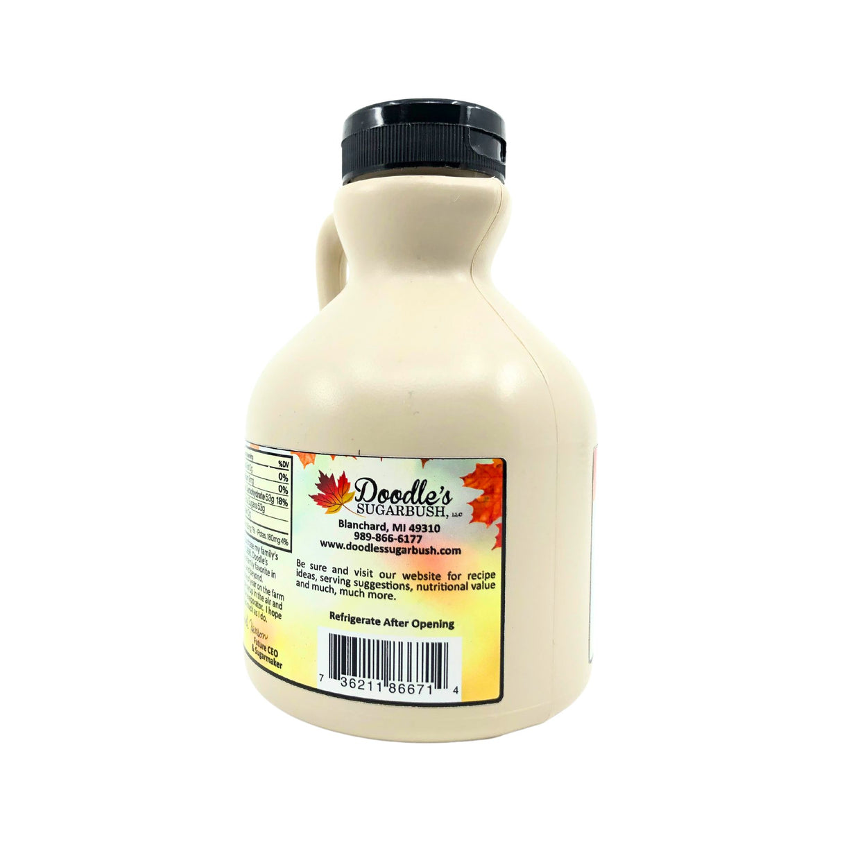 Doodles 100 % Pure Maple Syrup Plastic Jar16 oz