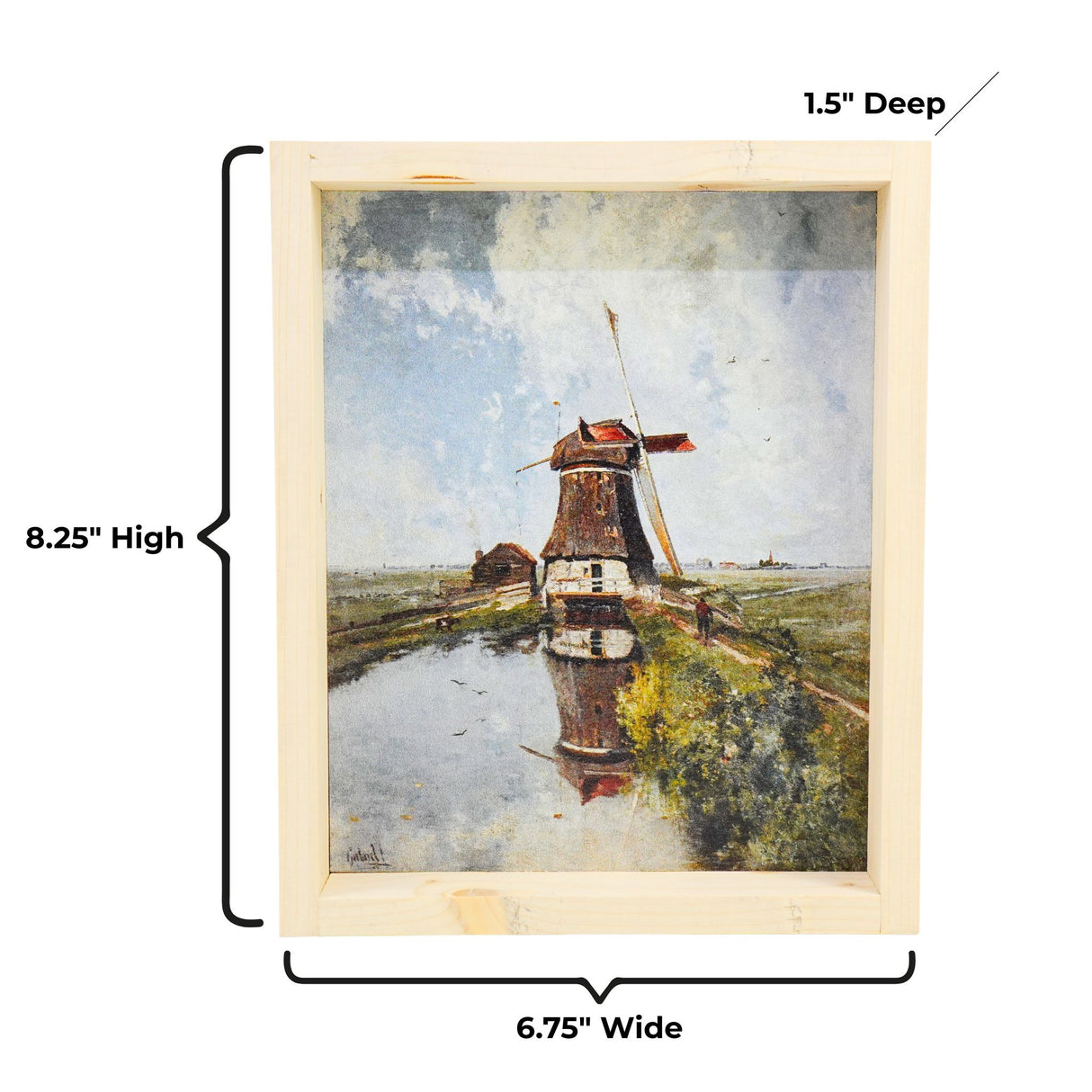 Hoekstra Decor  Dutch Windmill  Portrait Wall Art