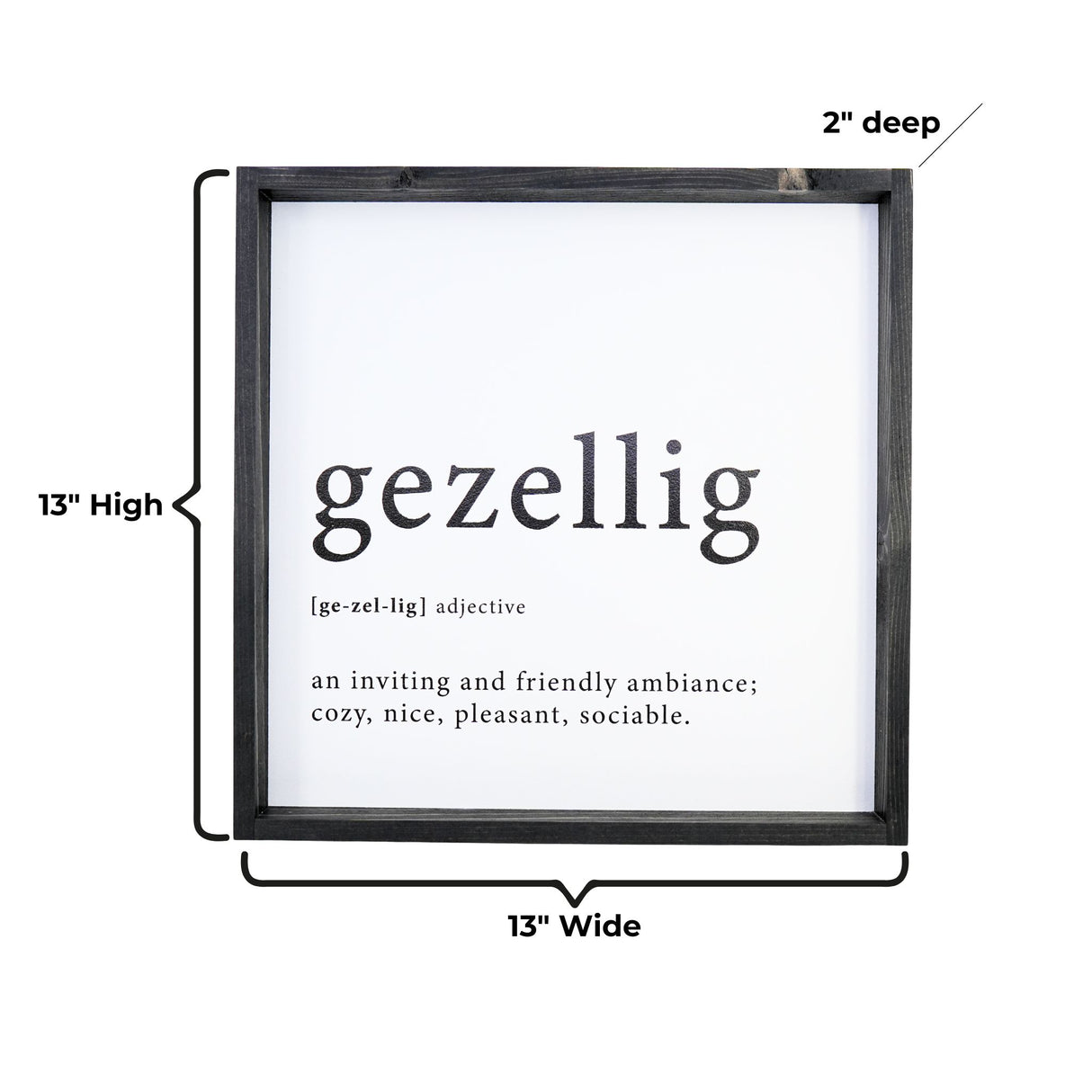 Hoekstra Decor Gezellig With Definition Framed Wall Art