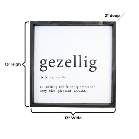 Hoekstra Decor Gezellig With Definition Framed Wall Art