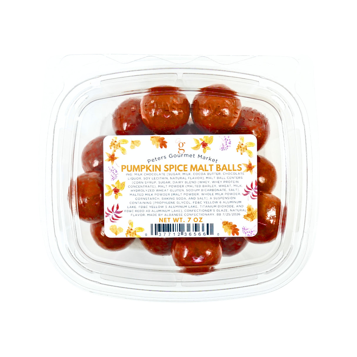 Peters Gourmet Market Pumpkin Spice Malt Balls 7 oz
