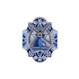 Magnet Delft Blue Holland Mill with Turning Blades