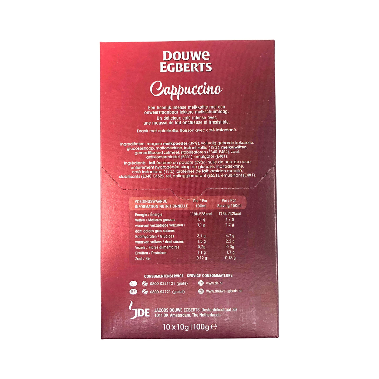 Douwe Egberts Indulgence Instant Cappuccino sticks