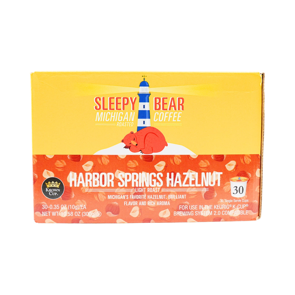 Sleepy Bear Harbor Springs Hazelnut Coffee 30 ct K CUP