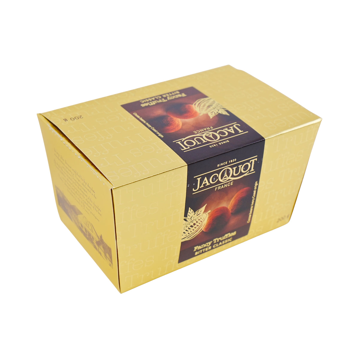Jacquot Bittersweet French Chocolate Truffles Ballotin Box 7.05oz