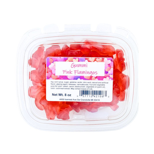 Vidal Gummi Pink Flamingos 8 oz tub
