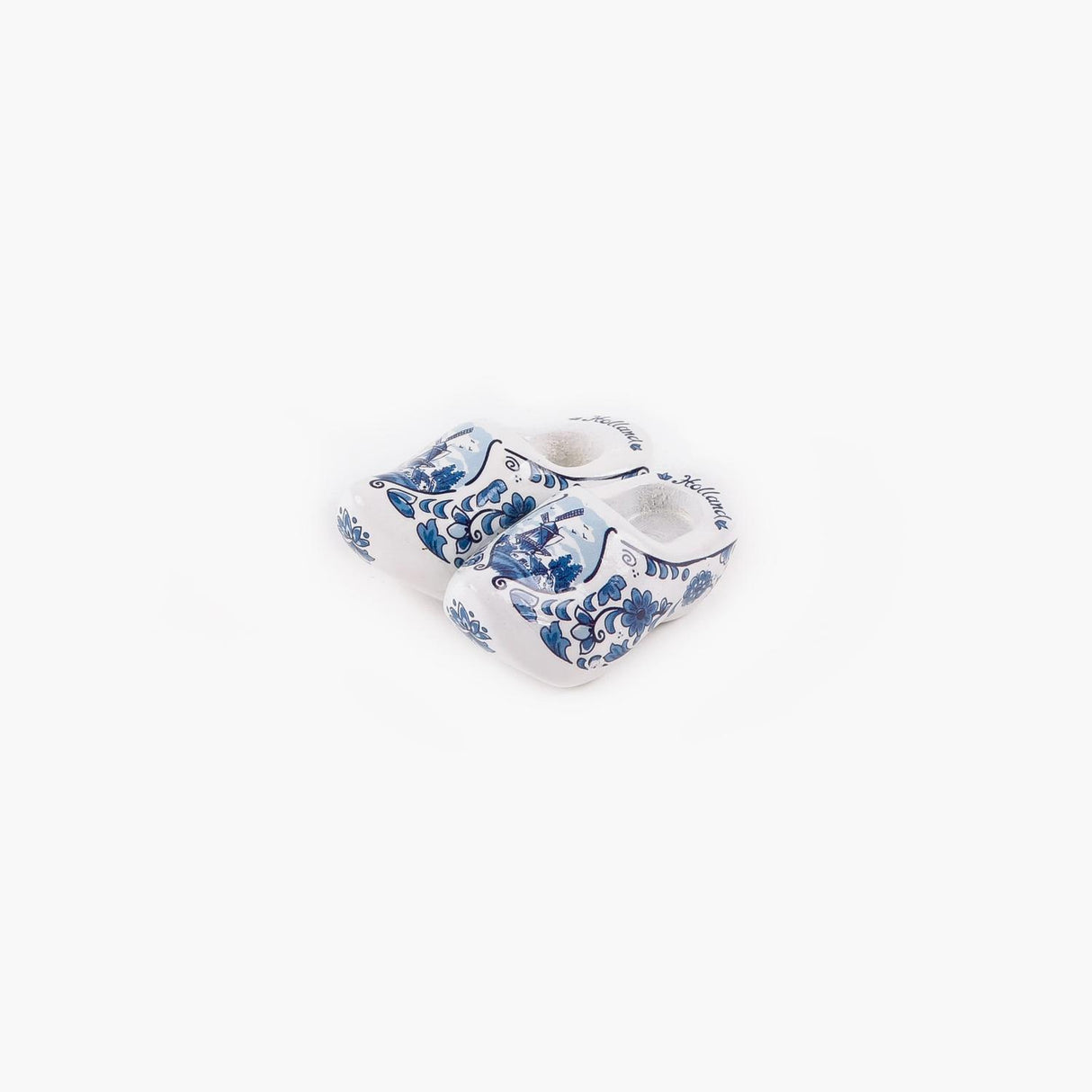Magnet Wooden Shoe Delft Blue 1.75 inch