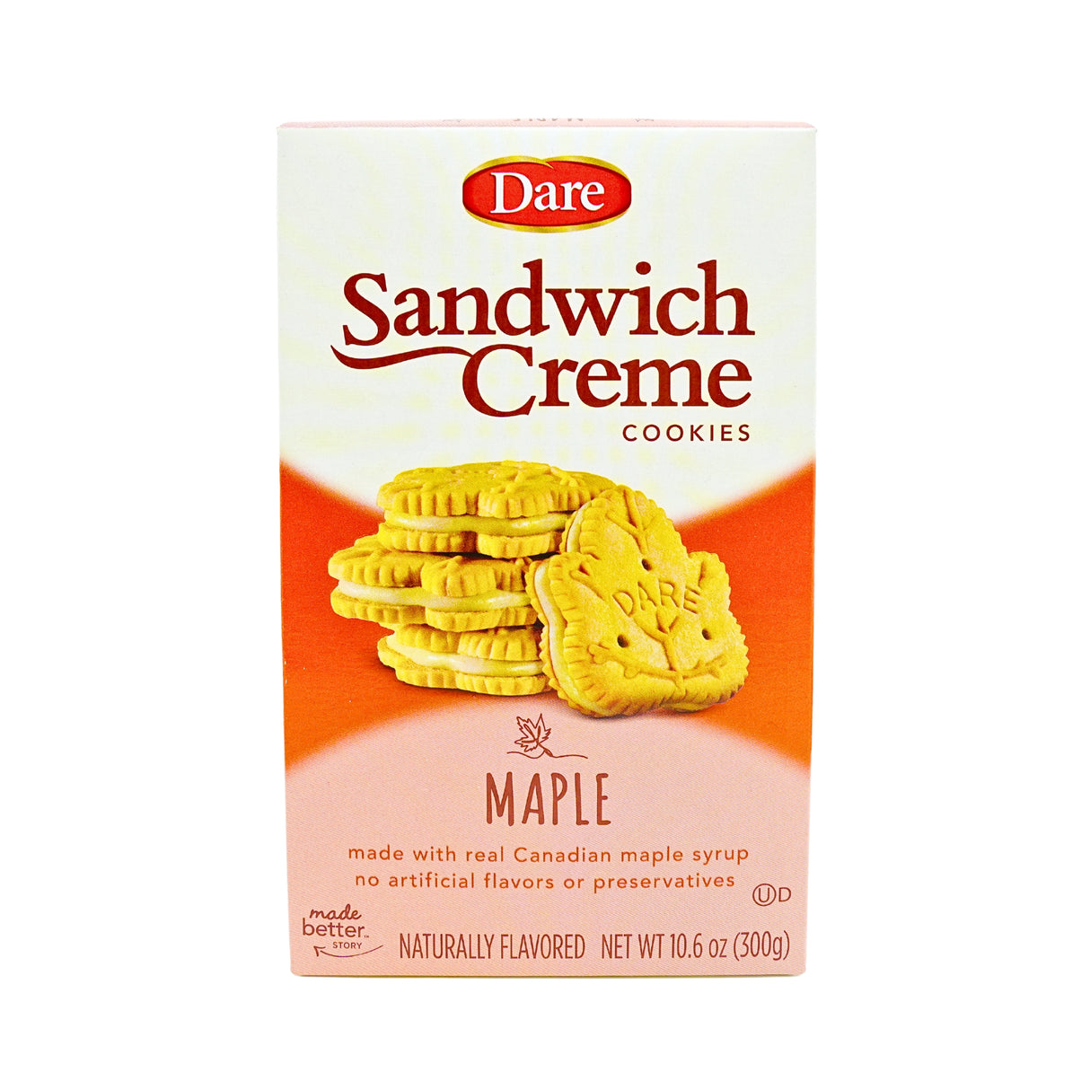 Dare Maple Leaf Creme Cookie 10 oz box