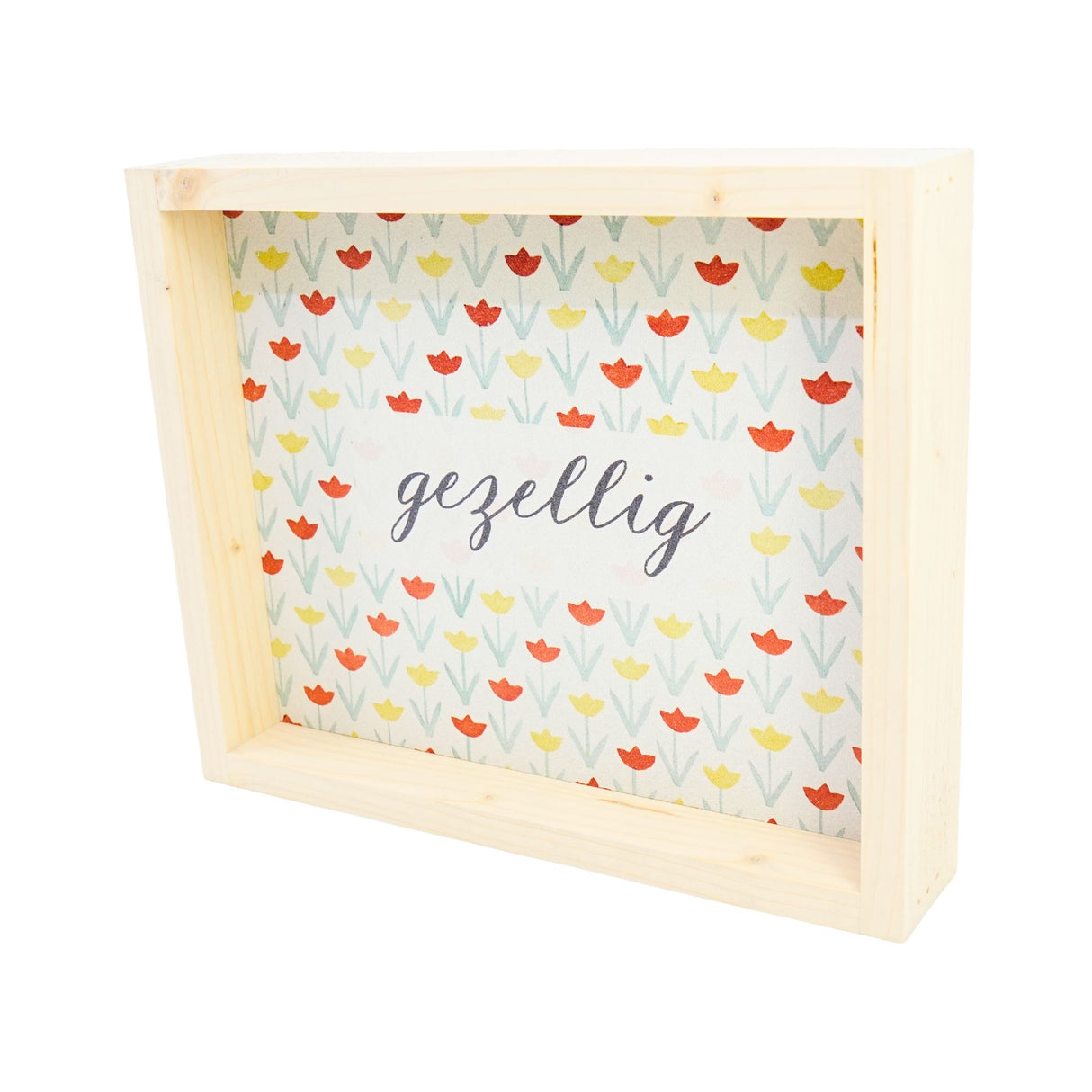 Hoekstra Decor Gezellig With Dutch Tulips Framed Wall Art