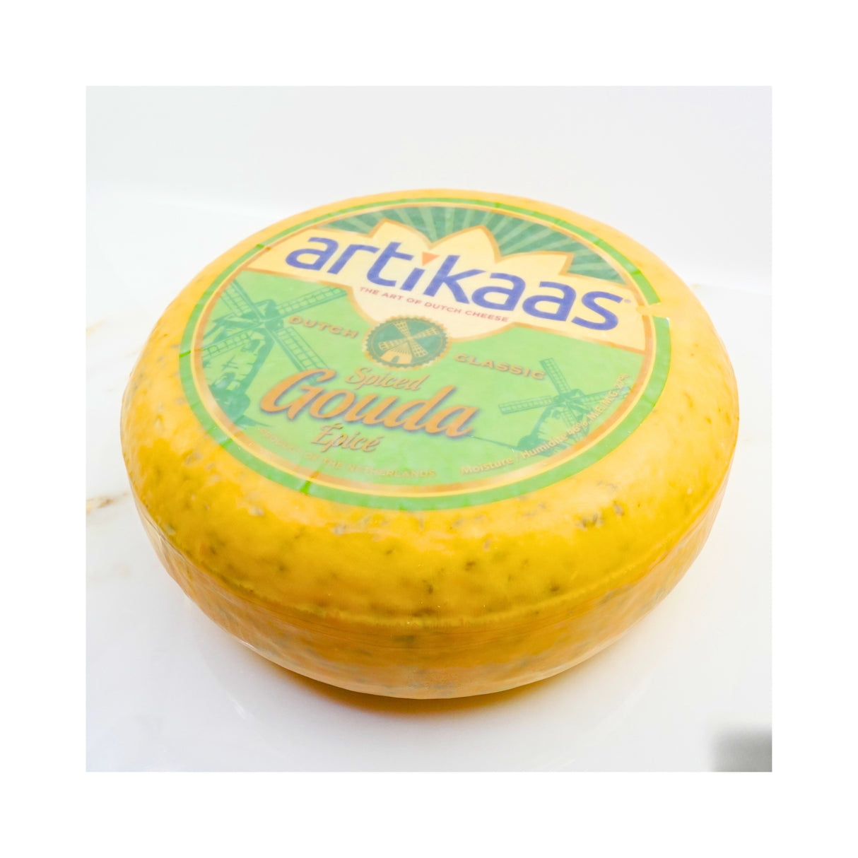 Artikaas Gouda Spiced Cheese with Cumin WHOLE WHEEL 9 LB