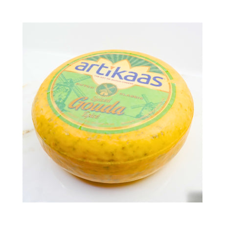 Artikaas Gouda Spiced Cheese with Cumin WHOLE WHEEL 9 LB